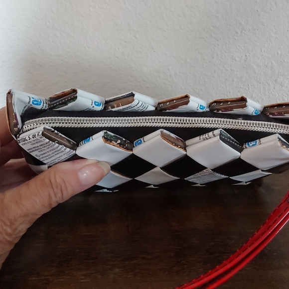 Nahui Ollin Candy Wrapper Zipper Closure Purse - Picture 3 of 7